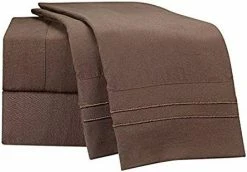 Clara Clark Superior Bed Sheet Set - Double Brushed Microfiber 4-Piece Bed Set - Deep Pocket Fitted Sheet - King - Burnt Sienna Light Blue Aqua 21 Clara Clark Superior Bed Sheet Set - Double Brushed Microfiber 4-Piece Bed Set - Deep Pocket Fitted Sheet - King - Burnt Sienna Light Blue Aqua -Electric Blankets Sales 2022 41NMAvfAatL. AC