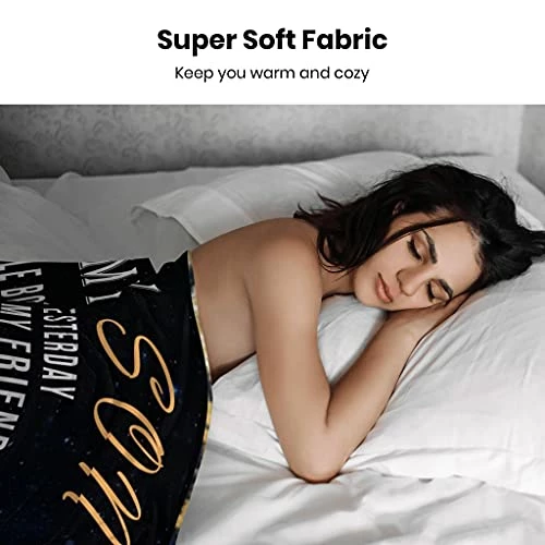 JERHTUO Blanket To My Son From Mom Letter Printed Blanket Letter Quilts Positive Encourage Birthday Christmas Thanksgiving Gifts Fits Flannel BlanketCouch Sofa Bedroom 50"x60" To My Dad,daghter 6 JERHTUO Blanket To My Son From Mom Letter Printed Blanket Letter Quilts Positive Encourage Birthday Christmas Thanksgiving Gifts Fits Flannel BlanketCouch Sofa Bedroom 50"x60" To My Dad,daghter - Image 4