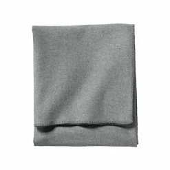 Pendleton, Eco-Wise Washable Wool Blanket, Grey Heather, Queen
