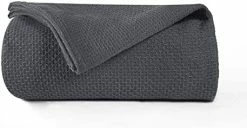 BOUTIQUO 100% Cotton Bed Blanket, Breathable Thermal Blanket Full - Queen Size, Soft Honeycomb Waffle 90''x90'', Perfect For Layering Any All Season, Beige, (90''x90'') (70474) Teal 28 BOUTIQUO 100% Cotton Bed Blanket, Breathable Thermal Blanket Full - Queen Size, Soft Honeycomb Waffle 90''x90'', Perfect For Layering Any All Season, Beige, (90''x90'') (70474) Teal -Electric Blankets Sales 2022 41O6e6cp0cL. AC