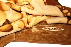 SOLARON Original Heavy Mink Plush Korean Durable Blanket (Brown Flowers, King) -Electric Blankets Sales 2022 41OY5EjEwXL