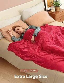 Siinsay Electric Heated Blankets, 72" X 84" Full Size Electric Throws With Soft Double-Layer Flannel, Fast Heating With 10 Heating Levels,3 Hours Auto-Off, Overheating Protection, Machine Washable Wine Red -Electric Blankets Sales 2022 41OgQwwmqJL