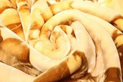 SOLARON Original Heavy Mink Plush Korean Durable Blanket (Brown Flowers, King) -Electric Blankets Sales 2022 41PI1Gb9EML