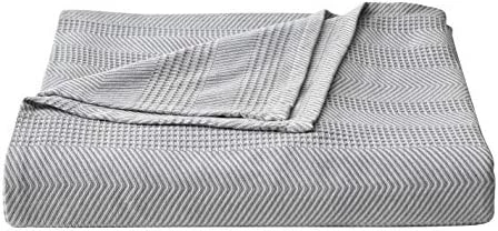 Nautica Blanket Soft Cotton Bedding, Medium Weight For All Seasons, Queen, Navy 8 Nautica Blanket Soft Cotton Bedding, Medium Weight For All Seasons, Queen, Navy - Image 6