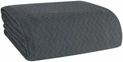 ELVANA HOME BELIZZI 100percent Cotton Bed Blanket, Breathable Thermal Blanket Full - Queen Size, Soft Chevron 90''x90'', Perfect For Layering Any All Season, Charcoal Grey 27 ELVANA HOME BELIZZI 100percent Cotton Bed Blanket, Breathable Thermal Blanket Full - Queen Size, Soft Chevron 90''x90'', Perfect For Layering Any All Season, Charcoal Grey -Electric Blankets Sales 2022 41PinK1RkCL. AC