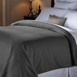 Sunbeam Fleece Electric Heated Warming Blanket Twin Slate Gray Washable 10 Heat Settings