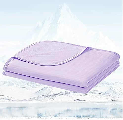 Cooling Throw Blanket For Sleeping - Luxear Lightweight Summer Blankets For Hot Sleepers - Natural Bamboo Fiber Light Blankets For Bed Breathable Sleeping Blankets For Night Sweats - Purple 10 Cooling Throw Blanket For Sleeping - Luxear Lightweight Summer Blankets For Hot Sleepers - Natural Bamboo Fiber Light Blankets For Bed Breathable Sleeping Blankets For Night Sweats - Purple - Image 8