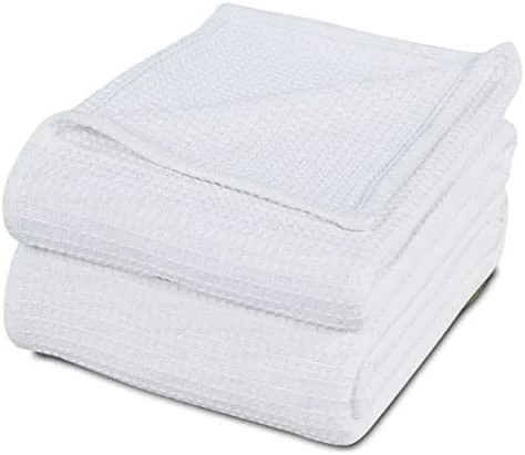 Cozy Home Collection Luxurious Combed Cotton Waffle Weave Super Soft, Cozy Warm, Breathable, Stylish, All Season Thermal Blankets Twin/Full/Queen/King (Green, King) 16 Cozy Home Collection Luxurious Combed Cotton Waffle Weave Super Soft, Cozy Warm, Breathable, Stylish, All Season Thermal Blankets Twin/Full/Queen/King (Green, King) - Image 14