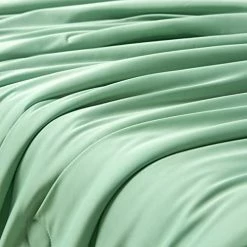 SKIZELL Satin Throw Blanket Silky Bed Blanket.Wrinkle-Free Throw Blanket For Coush Sofa Bed Outdoor.Throw Size 46"x60"Green&Grey -Electric Blankets Sales 2022 41RjE2uE2XL