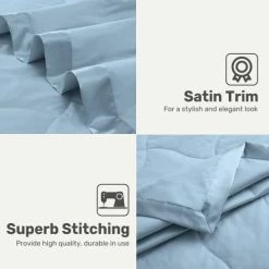 UNIKOME Lightweight Goose Feather Down Blanket With Satin Trim, Full/Queen Size Blanket For Bed 100% Cotton, Sky Blue (90"X90") 19 UNIKOME Lightweight Goose Feather Down Blanket With Satin Trim, Full/Queen Size Blanket For Bed 100% Cotton, Sky Blue (90"X90") -Electric Blankets Sales 2022 41Rs3eCdIhL