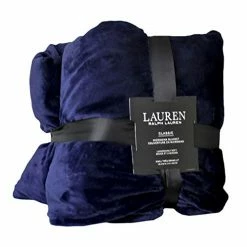 Lauren By Ralph Lauren Ralph Lauren Micro Mink Blanket - Navy- King Micromink Classic -Electric Blankets Sales 2022 41RwcOneekL