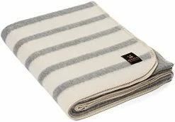 Alpaca Warehouse Thick Alpaca Wool Blanket – Heavyweight Alpaca Wool Blanket For Camping Outdoors Or Using Indoors | Soft Peruvian Alpaca Wool Blankets (Light Sky Blue - Ivory Stripes, Twin) -Electric Blankets Sales 2022 41S4nTbQxL. AC