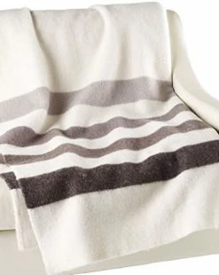 Hudson's Bay Company 90 By 100-Inch Queen Size 6 Point Blanket, Natural/Multi Stripe -Electric Blankets Sales 2022 41SBdYrA IL. AC