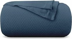 Kotton Culture Knitted Geometric Herringbone Pattern Handwoven Blanket 100% Long Staple Cotton - Soft & Cozy All-Season Throw For Bed Couch Chair Outdoors (King/Cal King, Ivory) -Electric Blankets Sales 2022 41SbNe9zQFS. AC