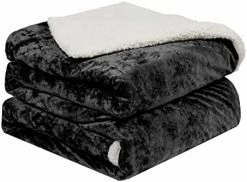 PHF Sherpa Fleece Blanket Queen Size, Luxurious Truly Velvet Flannel Blanket Plush Warm Soft For Bed, Couch, Chair, Sofa Suitable For Fall Winter And Spring, 90" X 90", Rust Red/Burgundy -Electric Blankets Sales 2022 41SoshEU0SL. AC