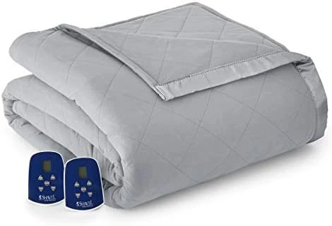 Thermee Micro Flannel Twin-Size Electric Heated Blanket, Machine Wash & Dry, Timer & Safety Shutoff, 85Lx66W, Ultramarine Plaid 9 Thermee Micro Flannel Twin-Size Electric Heated Blanket, Machine Wash & Dry, Timer & Safety Shutoff, 85Lx66W, Ultramarine Plaid - Image 7