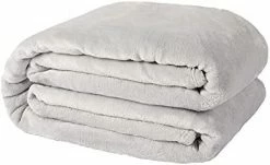 NANPIPER Fleece Blankets, Super Soft Flannel King Size Blanket For Bed, Luxury Cozy Microfiber Plush Fuzzy Blanket,Light Grey Beige -Electric Blankets Sales 2022 41TclJaB5uS. AC