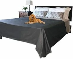 Bee Bee Waterproof Blanket Cover For Dogs, Cats And People | Bed, Sofa And Couch Protector | King And Queen 95”x 90” | Reversible Lightweight (Grey) 12 Bee Bee Waterproof Blanket Cover For Dogs, Cats And People | Bed, Sofa And Couch Protector | King And Queen 95”x 90” | Reversible Lightweight (Grey) -Electric Blankets Sales 2022 41UEPE9swiL. AC