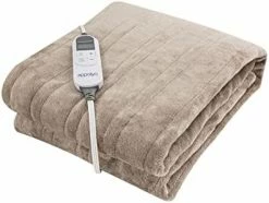 APPOLYN Electric Throw Heated Blanket 50” X 60'', 10 Heating Levels & 1-12 Hours Auto-Off, ETL Certified, Machine Washable, Grey -Electric Blankets Sales 2022 41UydbYf5nL. AC