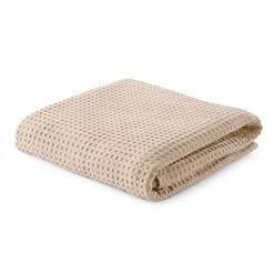 Great Bay Home 100% Cotton Waffle Weave Thermal Blanket. Super Soft Season Layering. Mikala Collection (Full/Queen, Taupe) -Electric Blankets Sales 2022 41VhNjorEjL
