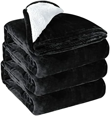 Casa Platino Sherpa Fleece Bed Blankets Queen Size - Navy Blue Thick Fuzzy Warm Soft Large Queen Blanket For Bed, 90x90 Inches 17 Casa Platino Sherpa Fleece Bed Blankets Queen Size - Navy Blue Thick Fuzzy Warm Soft Large Queen Blanket For Bed, 90x90 Inches - Image 15