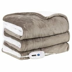 Dowin Electric Blanket Twin Size,Heated Throw Blanket 4 Heat Settings& Overheating Protection ETL Certified Heating Blanket Soft Flannel Fast Heating 62x84 Inch Machine Washable Teal