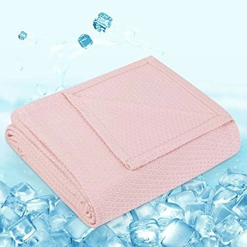 Lukeight Cooling Blanket, Cool Blanket For Hot Sleepers, Lightweight Summer Blanket Absorbs Body Heat To Keep Cool, Thin Light Blankets For Summer, Bamboo Blanket For All Seasons (71x79in, Pink) 8 Lukeight Cooling Blanket, Cool Blanket For Hot Sleepers, Lightweight Summer Blanket Absorbs Body Heat To Keep Cool, Thin Light Blankets For Summer, Bamboo Blanket For All Seasons (71x79in, Pink) - Image 6