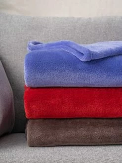 Mellowdy - Plush Flannel Blanket (Iron Brown, 90x90) - 320GSM Queen Size Soft, Cozy, Warm, Colorful Bed Blanket Throw -Electric Blankets Sales 2022 41XeTtiSDYL