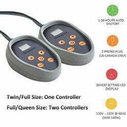 Beautyrest Electric Blanket Luxurious Micro Fleece Ultra Soft Ribbed Textured, Cozy And Snuggly Cover For Cold Weather, Fast Heating, Auto Shut Off, 20 Level Heat Setting Controller, Twin, Blue -Electric Blankets Sales 2022 41Y2WDqesIL