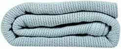 Linteum Textile Supply Leno Weave Ice Grey Blanket, Queen 100% Cotton, Lightweight, Warm, Extra-Fluffy, Premium And Durable Soft & Cozy Bed Blanket For Bed, Couch, Sofa Throw For All Season -Electric Blankets Sales 2022 41YAjM1OuQL. AC 1
