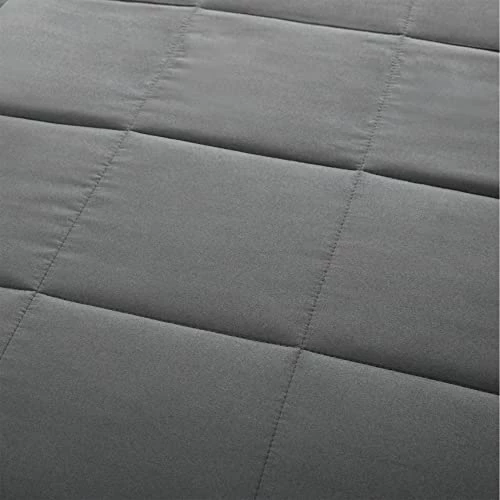 COMFLIVE Lightweight Down Blanket Queen Size, Microfiber Down Alternative Blanket, Quilted Blanket With Satin Trim, 3M Moisture Absorption And Removal Treatment 90"x90" (Charcoal, Full/Queen) 7 COMFLIVE Lightweight Down Blanket Queen Size, Microfiber Down Alternative Blanket, Quilted Blanket With Satin Trim, 3M Moisture Absorption And Removal Treatment 90"x90" (Charcoal, Full/Queen) - Image 5