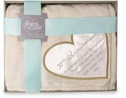 Pavilion Gift Company Pavilion - 50th Soft Royal Plush Blanket 50x60 Inch