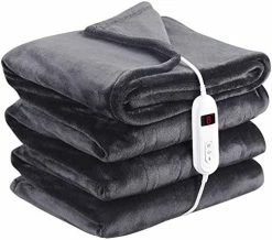 Abemala Electric Heated Blanket Full Size 72"x 84" | Soft Flannel Sofa Bed Blanket With 10 Level Fast Heating & Overheat Protection | Machine Washable & Dryable | 8H Timer Outdoor Throw Heating Blanket | Grey 15 Abemala Electric Heated Blanket Full Size 72"x 84" | Soft Flannel Sofa Bed Blanket With 10 Level Fast Heating & Overheat Protection | Machine Washable & Dryable | 8H Timer Outdoor Throw Heating Blanket | Grey -Electric Blankets Sales 2022 41ZhKMc7UkL. AC