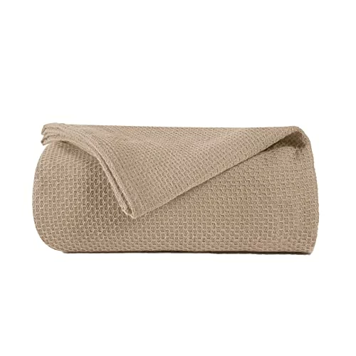 BOUTIQUO 100% Cotton Bed Blanket, Breathable Thermal Blanket Full - Queen Size, Soft Honeycomb Waffle 90''x90'', Perfect For Layering Any All Season, Beige, (90''x90'') (70474) Teal 3 BOUTIQUO 100% Cotton Bed Blanket, Breathable Thermal Blanket Full - Queen Size, Soft Honeycomb Waffle 90''x90'', Perfect For Layering Any All Season, Beige, (90''x90'') (70474) Teal