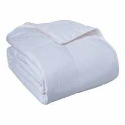 Cotton Loft Cottonpure 100% Sustainable Cotton Filled Blanket, Twin, White