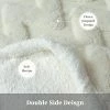 CAROMIO Sherpa Fleece Blanket Queen Size, Reversible Jacquard Decors Double Layer Bed Blanket, Soft Fluffy Plush Fleece Blankets For Bed/Couch/Sofa, 60"x 80", Creamy White 2 CAROMIO Sherpa Fleece Blanket Queen Size, Reversible Jacquard Decors Double Layer Bed Blanket, Soft Fluffy Plush Fleece Blankets For Bed/Couch/Sofa, 60"x 80", Creamy White -Electric Blankets Sales 2022 41bU0oRTfJL