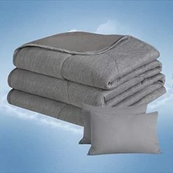 SEDONA HOUSE Cooling Throw Blanket For Hot Sleepers Night Sweats, Lightweight Breathable Summer Cool Blanket For Sofa Couch Bed Travel, Machine Washable( Grey, 50×60inch) 30 SEDONA HOUSE Cooling Throw Blanket For Hot Sleepers Night Sweats, Lightweight Breathable Summer Cool Blanket For Sofa Couch Bed Travel, Machine Washable( Grey, 50×60inch) -Electric Blankets Sales 2022 41bWx70Vx8L. AC 1