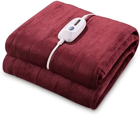 CURECURE Heated Electric Blanket Full Size 72" X 84" Oversized Flannel Heated Blanket With 4 Heating Levels & 10 Hours Auto Off, Comfort Warm Blanket For Bed Sofa Home Office Use, Machine Washable Grey 11 CURECURE Heated Electric Blanket Full Size 72" X 84" Oversized Flannel Heated Blanket With 4 Heating Levels & 10 Hours Auto Off, Comfort Warm Blanket For Bed Sofa Home Office Use, Machine Washable Grey - Image 9
