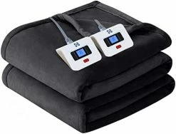 Sealy Electric Blanket King Size, Flannel Heated Blanket With 10 Heating Levels & 1-12 Hours Auto Shut Off, Fast Heating Warm Blanket, Machine Washable, Beige, 100 X 90 Inch 20 Sealy Electric Blanket King Size, Flannel Heated Blanket With 10 Heating Levels & 1-12 Hours Auto Shut Off, Fast Heating Warm Blanket, Machine Washable, Beige, 100 X 90 Inch -Electric Blankets Sales 2022 41bdTnH6QoL. AC