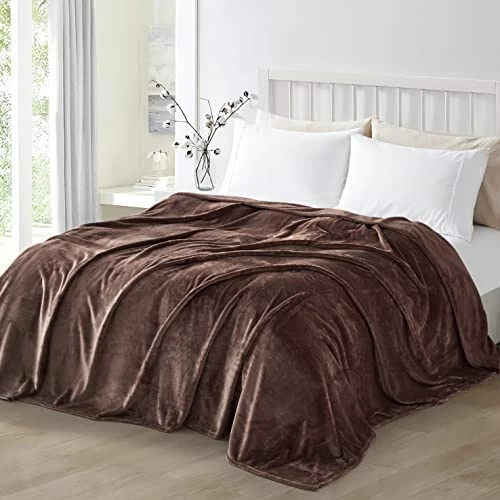 Ponvunory Flannel Fleece Plush Blanket King Size(108"x90", Black) - Super Soft Warm Lightweight Microfiber Blanket For Chair, Sofa, Couch, Bed, Camping, Travel 14 Ponvunory Flannel Fleece Plush Blanket King Size(108"x90", Black) - Super Soft Warm Lightweight Microfiber Blanket For Chair, Sofa, Couch, Bed, Camping, Travel - Image 12