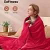 Siinsay Electric Heated Blankets, 72" X 84" Full Size Electric Throws With Soft Double-Layer Flannel, Fast Heating With 10 Heating Levels,3 Hours Auto-Off, Overheating Protection, Machine Washable Wine Red -Electric Blankets Sales 2022 41cJOHRV2KL