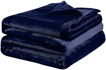 PiccoCasa Flannel Fleece Blanket Soft Lightweight Warm Fuzzy Blanket For All-Seasons, Wide Hemmed Luxury Comfy Decorative For Couch Living Room 50"x60" Orange 11 PiccoCasa Flannel Fleece Blanket Soft Lightweight Warm Fuzzy Blanket For All-Seasons, Wide Hemmed Luxury Comfy Decorative For Couch Living Room 50"x60" Orange - Image 9