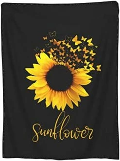 Sunflower Blanket Soft Warm Lightweight Flannel Fleece Blanket Sunflower Gifts Blankets For Women Men Adults 50"x40" Color 6 -Electric Blankets Sales 2022 41cmvJ3qd0L. AC 1