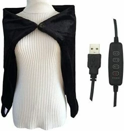 TOHMR USB Heated Shawl, Warm Electric Throws Flannel Blanket Heating Cushion Pad Blanket - 3 Speed Regulating Switch 34"X22" (Gray) 19 TOHMR USB Heated Shawl, Warm Electric Throws Flannel Blanket Heating Cushion Pad Blanket - 3 Speed Regulating Switch 34"X22" (Gray) -Electric Blankets Sales 2022 41d zIjgNL. AC