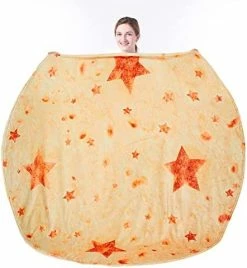 Segulah Burritos Blanket For Adults, 80 Inch Double Sided Funny Food Burrito Tortilla Blanket, 285 GSM Soft Flannel, Round, Novelty Gifts （80 Inches，Beige） -Electric Blankets Sales 2022 41d3idcJ35L. AC 1