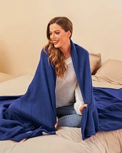 YAKEE Electric Heated Blanket, 72" X 84" Large Full Size With 4 Heating Levels, 10H Auto Shut Off, Soft Fleece Warm Heated Blanket, Fast-Heating & Machine Washable - Blue -Electric Blankets Sales 2022 41dBoIlnZXL