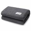 STFLY Cooling Blanket, 100% Bamboo Waffle Weave Blanket, Breathable Soft Blanket For All Season, Lightweight Blanket For Couch Bed Sofa(80x90 Inches, Dark Grey)