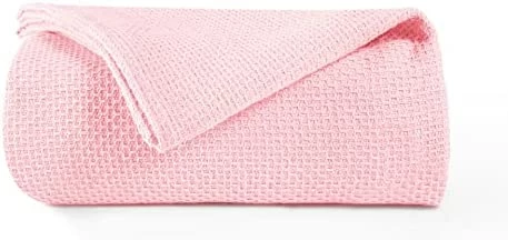 BOUTIQUO 100% Cotton Bed Blanket, Breathable Thermal Blanket Full - Queen Size, Soft Honeycomb Waffle 90''x90'', Perfect For Layering Any All Season, Beige, (90''x90'') (70474) Teal 16 BOUTIQUO 100% Cotton Bed Blanket, Breathable Thermal Blanket Full - Queen Size, Soft Honeycomb Waffle 90''x90'', Perfect For Layering Any All Season, Beige, (90''x90'') (70474) Teal - Image 14