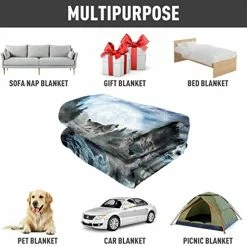 HommomH 60" X 80" Blanket Comfort Warmth Soft Cozy Air Conditioning Easy Care Machine Wash Moon Wolf 9 HommomH 60" X 80" Blanket Comfort Warmth Soft Cozy Air Conditioning Easy Care Machine Wash Moon Wolf -Electric Blankets Sales 2022 41euPJun9LL