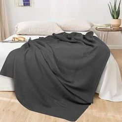 Glamburg 100% Cotton Thermal Blanket, Breathable Bed Blanket Queen Size, Soft Waffle Blanket, Queen Blanket, All Season Cotton Blanket, Charcoal Peach -Electric Blankets Sales 2022 41f5v0EwE9L